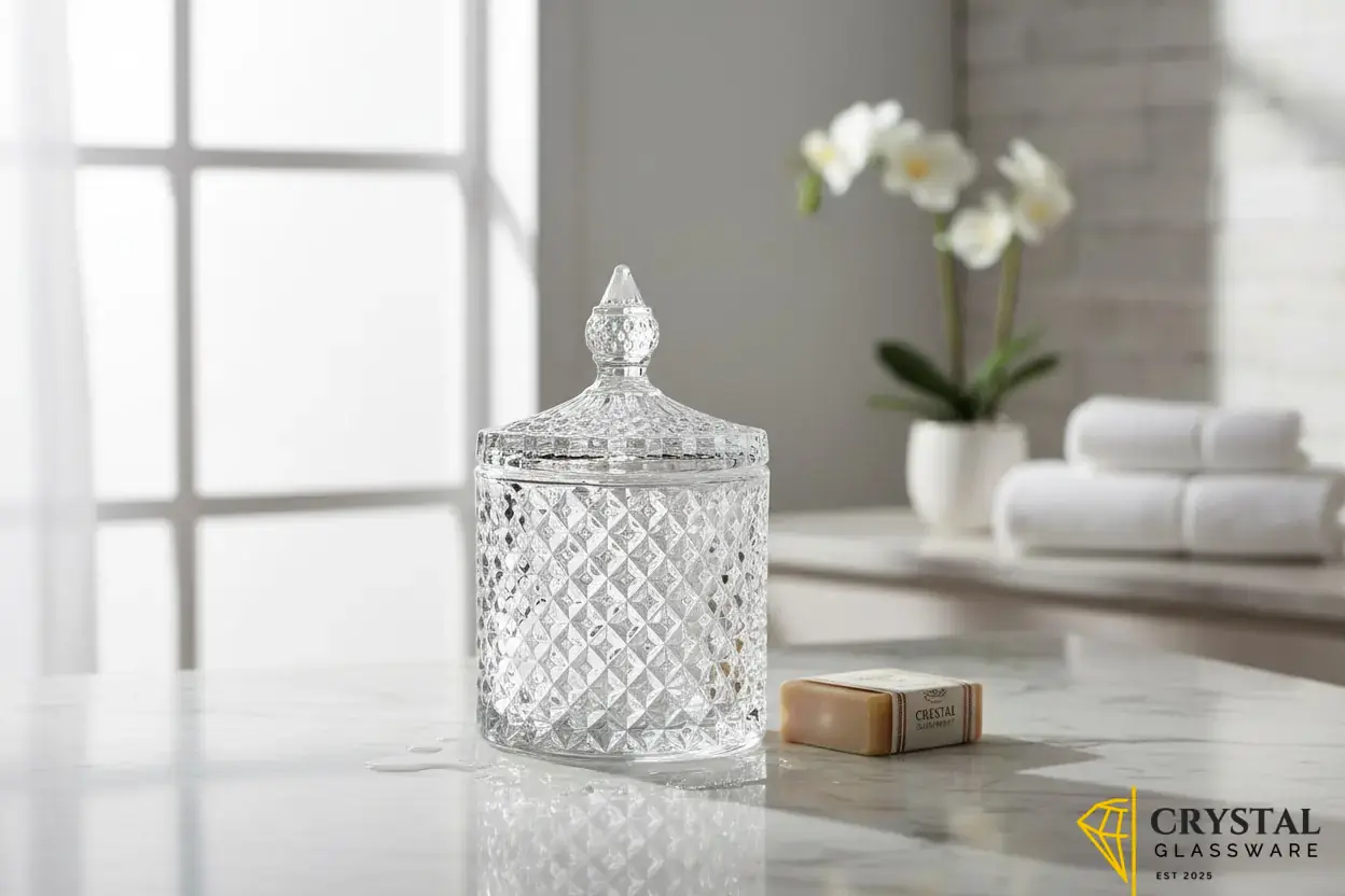 Delisoga Premium Glass Candy Bowl 2Pcs set